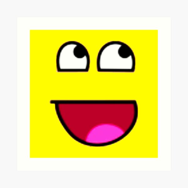 Roblox Faces Wall Art Redbubble - roblox joyful face