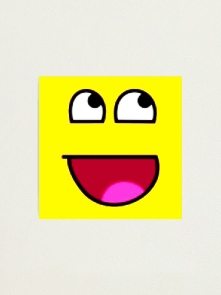 Roblox Epic Face Photographic Print By Zenappuk Redbubble - epic dab roblox