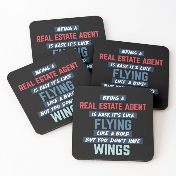 Item preview, Being real estate agent is easy. humorous quote. retro designed and sold by bumperapparels.