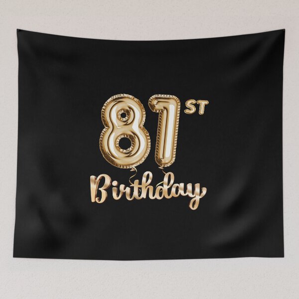 Item preview, 81st Birthday Gifts - Party Balloons Gold designed and sold by betternotes.