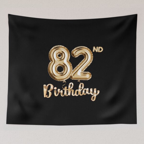 Item preview, 82nd Birthday Gifts - Party Balloons Gold designed and sold by betternotes.