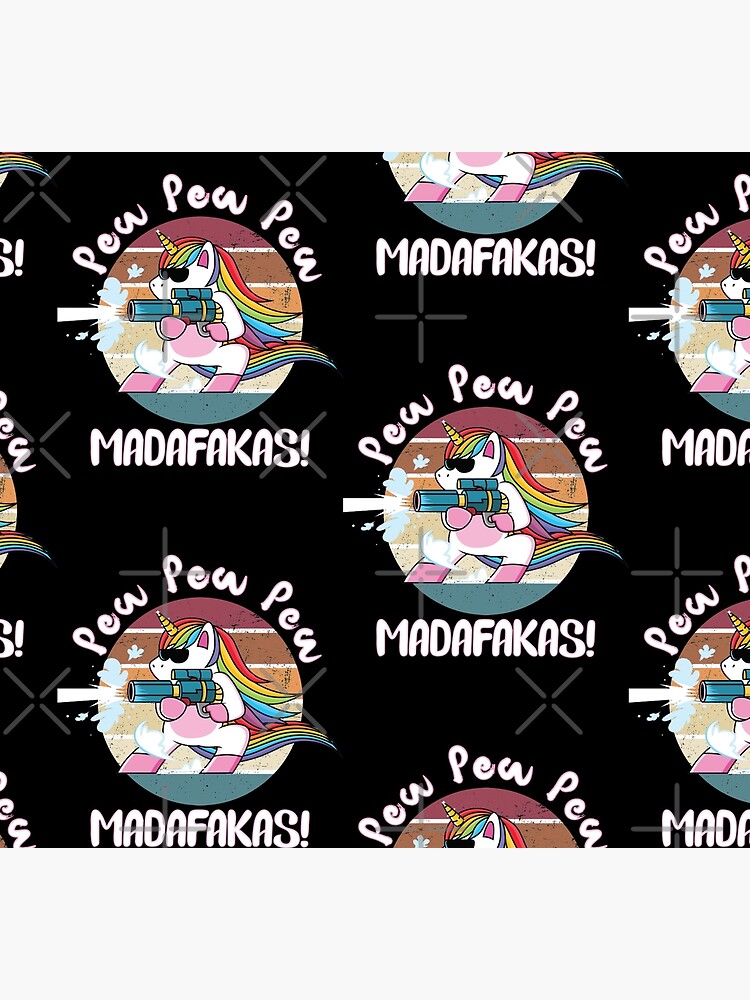 Discover Funny Unicorn PewPewPew Madafakas Vintage Pew Pew Madafakas T-Shirt Socks