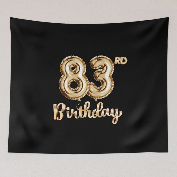 Item preview, 83rd Birthday Gifts - Party Balloons Gold designed and sold by betternotes.