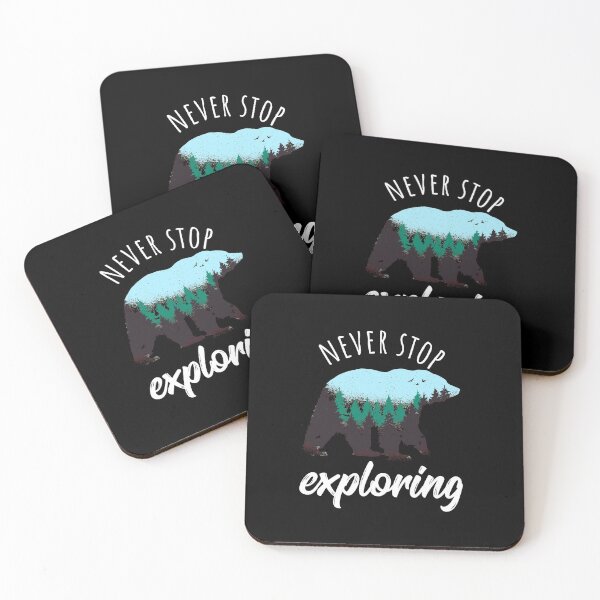 Item preview, wild bear travel quote designed and sold by pirminio.