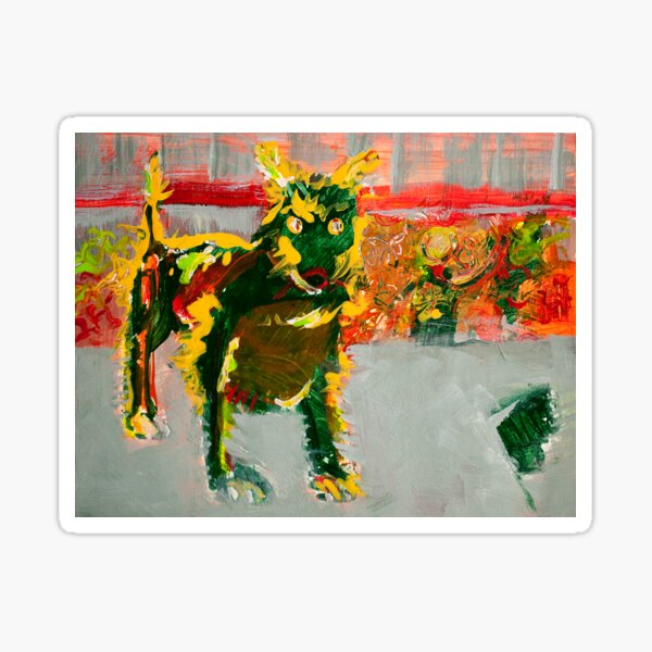 Graffiti Dog Sticker