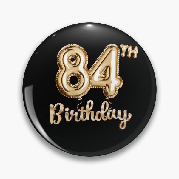 Item preview, 84th Birthday Gifts - Party Balloons Gold designed and sold by betternotes.