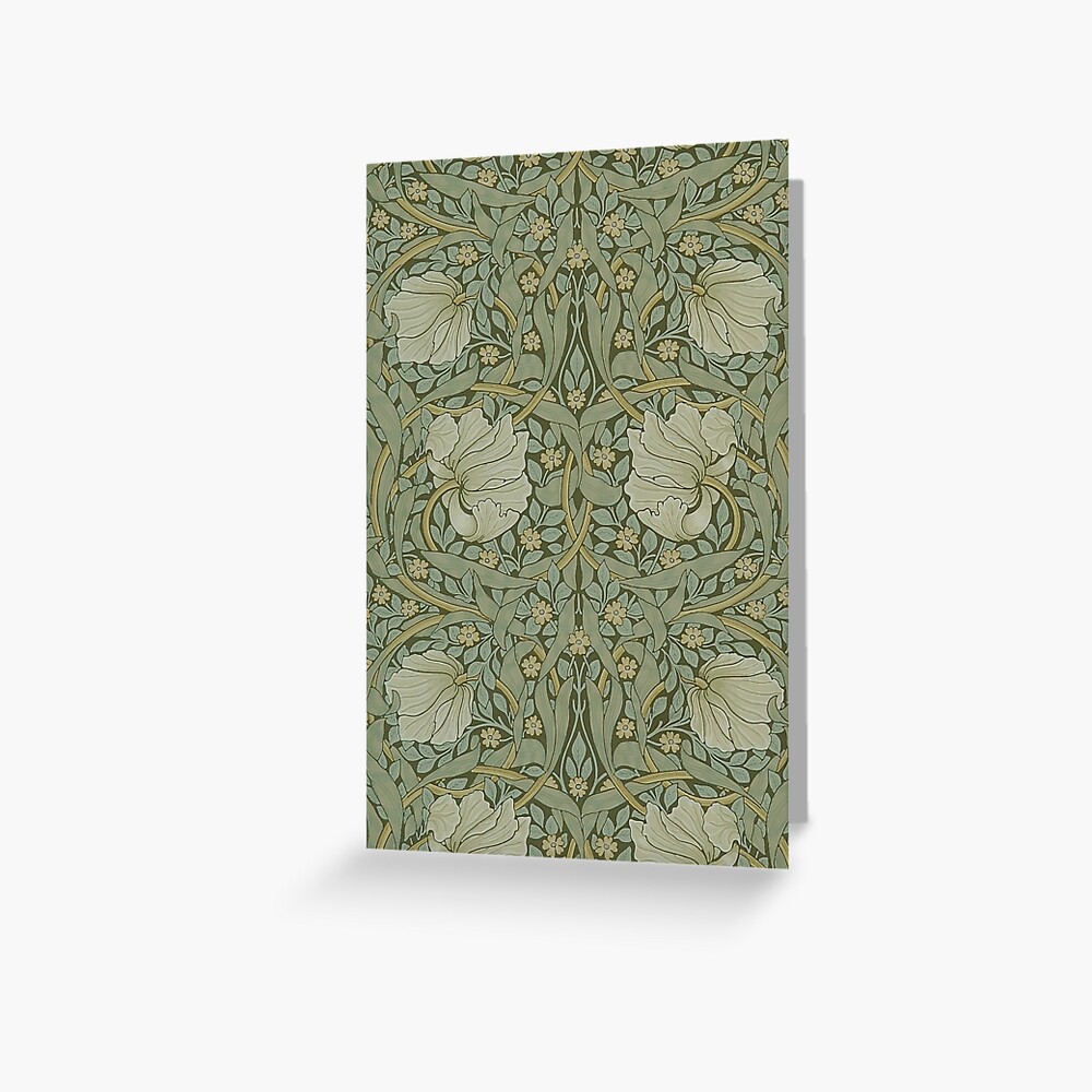 Pimpernel by William Morris, 1876 Greeting Card