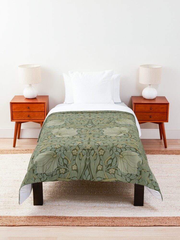 Thumbnail 3 of 6, Comforter, Pimpernel by William Morris, 1876 designed and sold by MeganSteer.