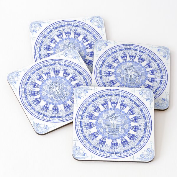 Item preview, Egyptian Blue and White King Tut (SPODE INSPIRED) designed and sold by Curtis Ryan Woodside Productions.