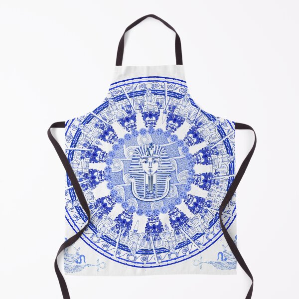 Item preview, Egyptian Blue and White King Tut (SPODE INSPIRED) designed and sold by Curtis Ryan Woodside Productions.