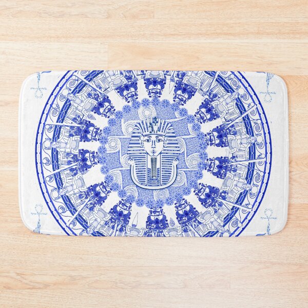 Item preview, Egyptian Blue and White King Tut (SPODE INSPIRED) designed and sold by Curtis Ryan Woodside Productions.