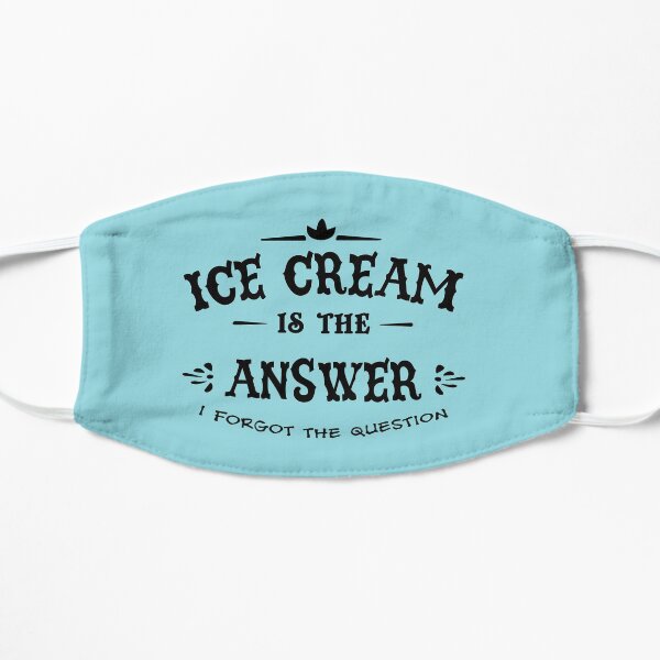 Ice Cream Is The Answer Ice Cream Man Mask