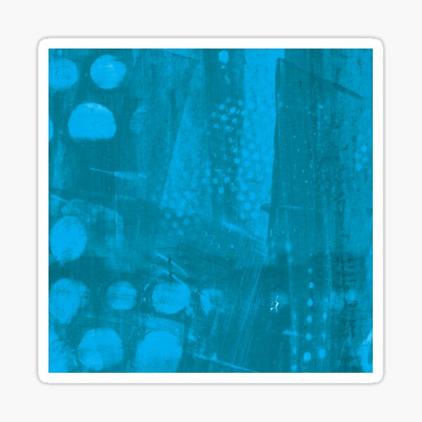 Blue Jeans Dotty Grunge Sticker