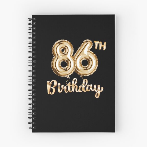 Item preview, 86th Birthday Gifts - Party Balloons Gold designed and sold by betternotes.