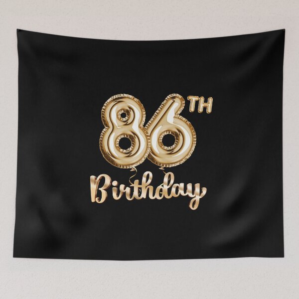 Item preview, 86th Birthday Gifts - Party Balloons Gold designed and sold by betternotes.