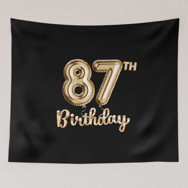 Item preview, 87th Birthday Gifts - Party Balloons Gold designed and sold by betternotes.