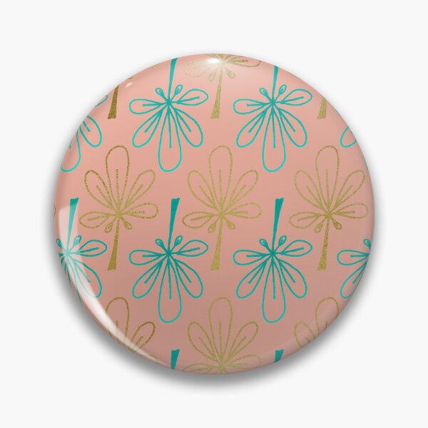 Item preview, Simple Leaf turquoise, gold and pink designed and sold by VioletaBaez.