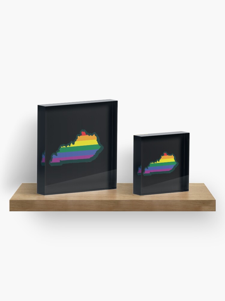Thumbnail 4 of 5, Acrylic Block, Rainbow Kentucky designed and sold by MartinRivas.