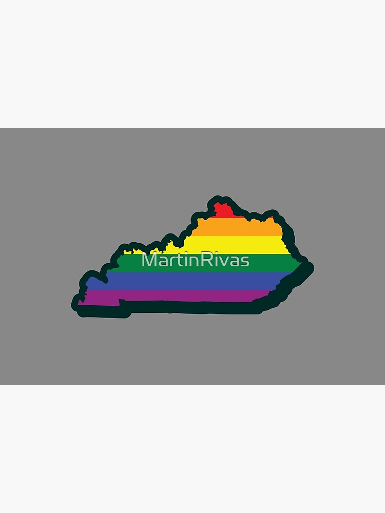 Thumbnail 6 of 6, Bath Mat, Rainbow Kentucky designed and sold by MartinRivas.
