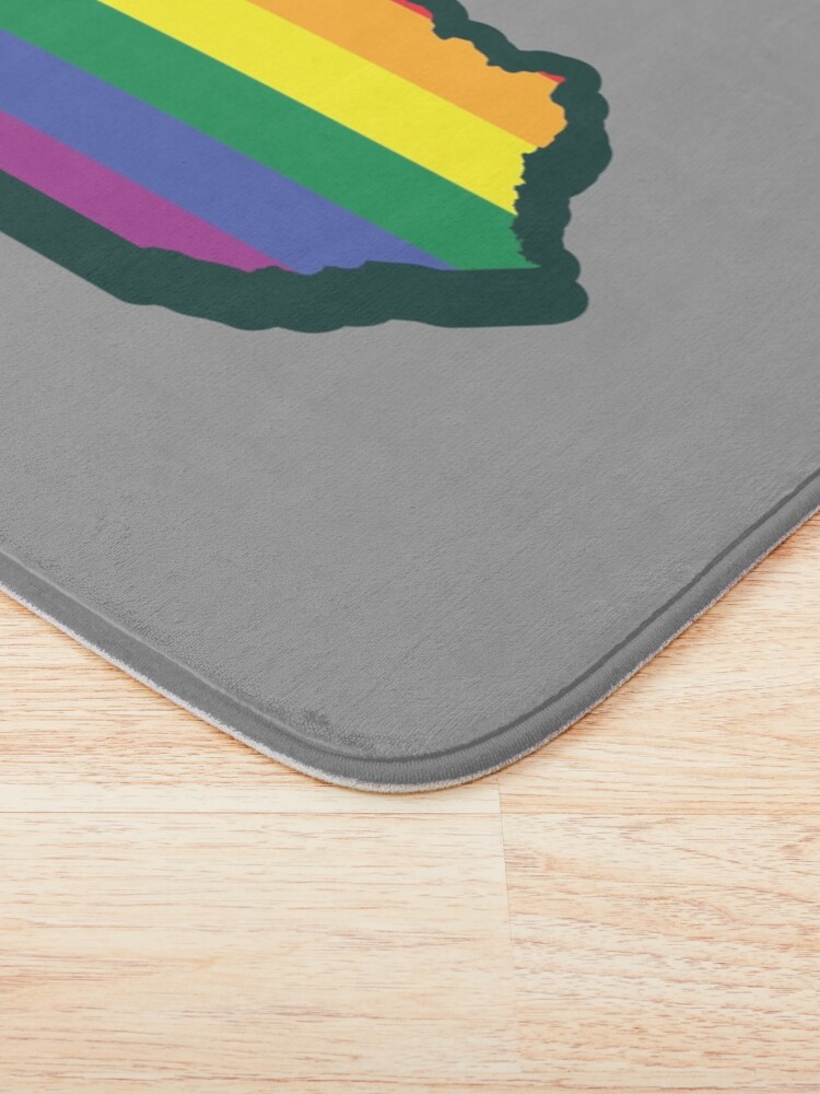 Thumbnail 3 of 6, Bath Mat, Rainbow Kentucky designed and sold by MartinRivas.