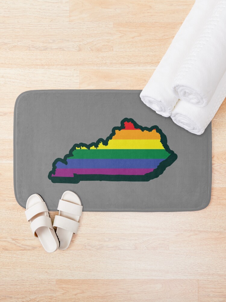 Thumbnail 1 of 6, Bath Mat, Rainbow Kentucky designed and sold by MartinRivas.