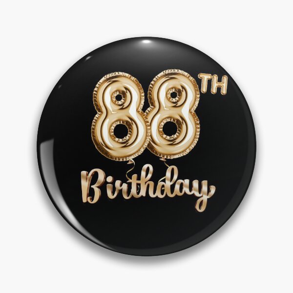 Item preview, 88th Birthday Gifts - Party Balloons Gold designed and sold by betternotes.