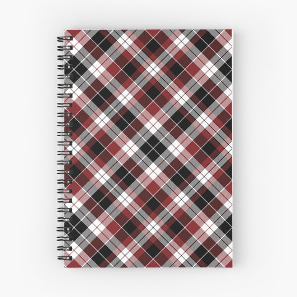 Item preview, White, Red & Black Cross Tartan Plaid Twill Pattern designed and sold by 89BLACK.