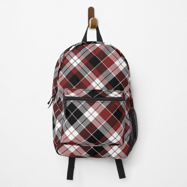 Item preview, White, Red & Black Cross Tartan Plaid Twill Pattern designed and sold by 89BLACK.