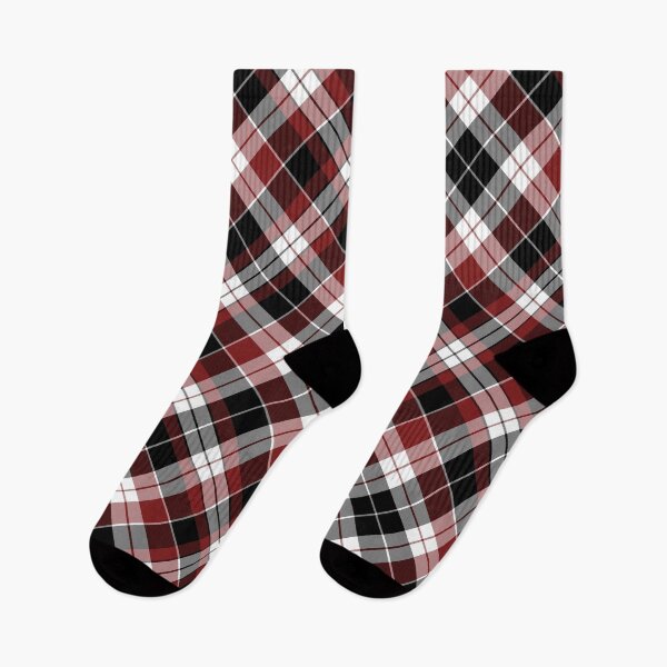 Item preview, White, Red & Black Cross Tartan Plaid Twill Pattern designed and sold by 89BLACK.