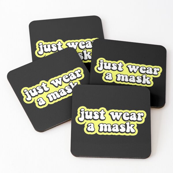 Item preview, Just Wear a Mask (yellow) designed and sold by abby stickers.