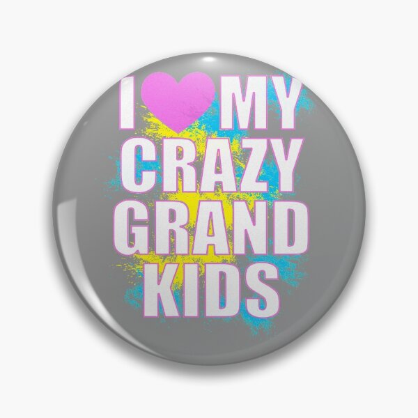 Artikelvorschau, I Heart My Crazy Grandkids Großmutter Love Produkt <3 entworfen und verkauft von nikkidawn74.