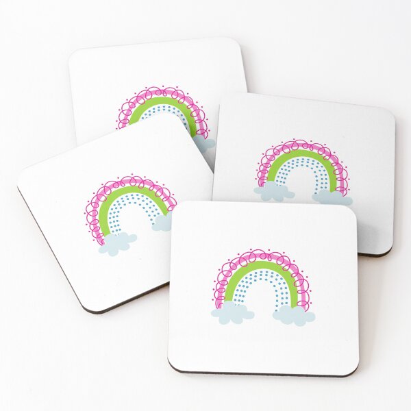 Item preview, Pink Rainbow summer color backgrounds wallpaper with rains gift idea designed and sold by conceptDVS.