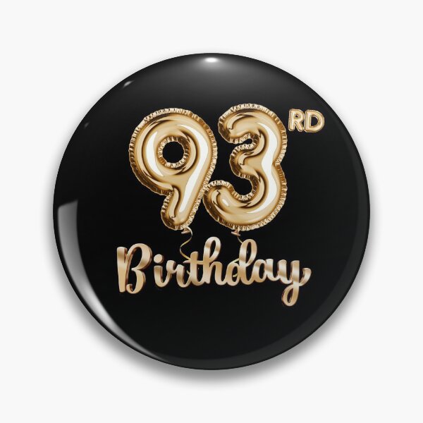 Item preview, 93rd Birthday Gifts - Party Balloons Gold designed and sold by betternotes.