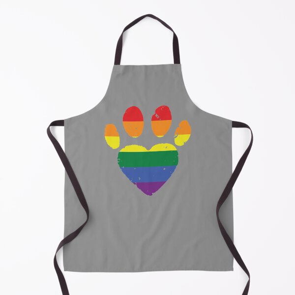 Item preview, LGBT Rainbow Paw Print Heart Pet Lovers Pride product designed and sold by nikkidawn74.