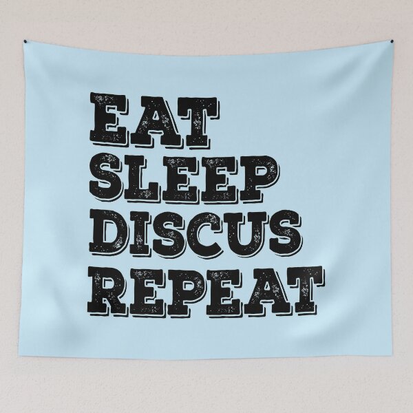 Item preview, Eat Sleep Discus Repeat  designed and sold by meedTee.