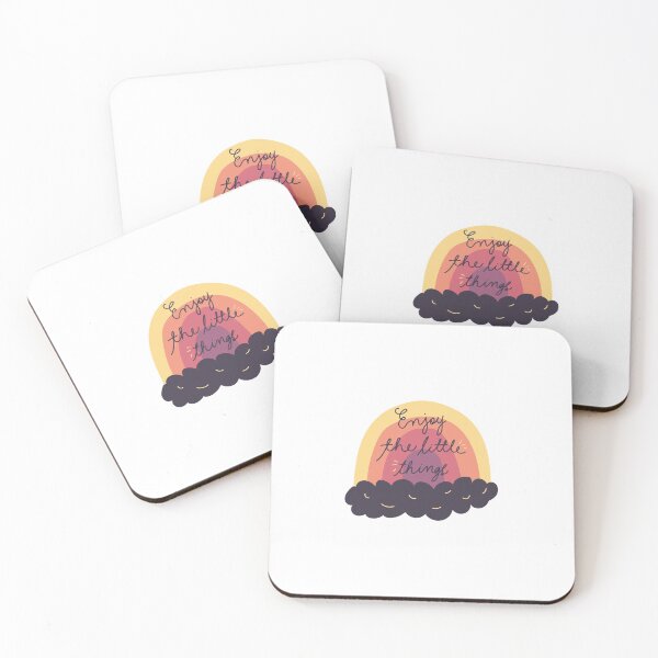 Item preview, Enjoy the little things Rainbow summer color backgrounds gift idea designed and sold by conceptDVS.