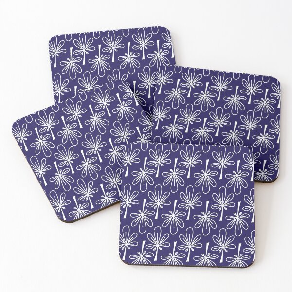 Item preview, Simple Leaf blue and white designed and sold by VioletaBaez.