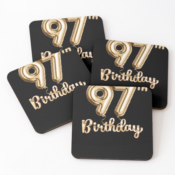Item preview, 97th Birthday Gifts - Party Balloons Gold designed and sold by betternotes.