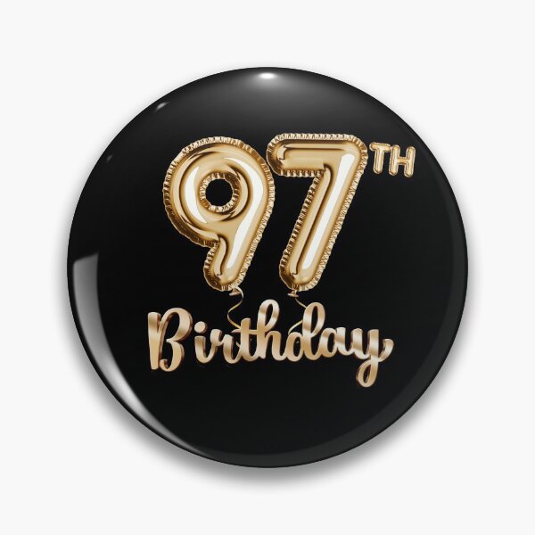 Item preview, 97th Birthday Gifts - Party Balloons Gold designed and sold by betternotes.