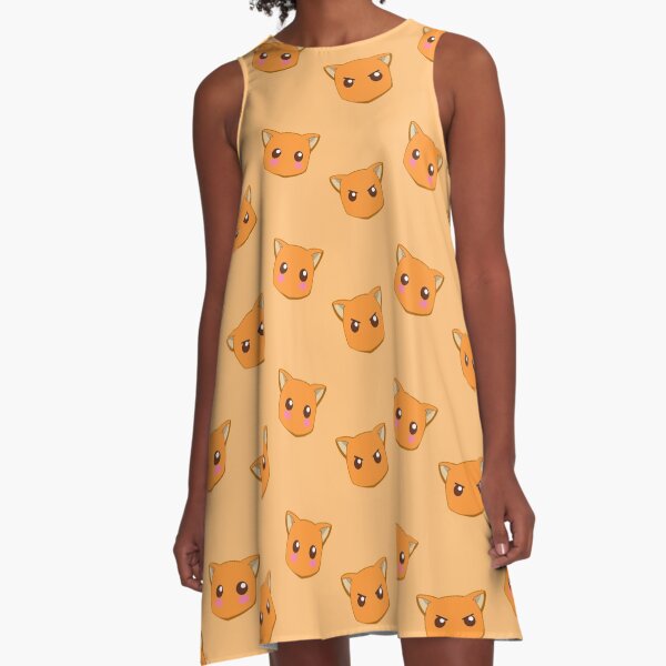 Kyo Cat Pattern A-Line Dress