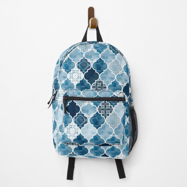 Item preview, Moroccan trellis in midnight blue designed and sold by adenaJ.