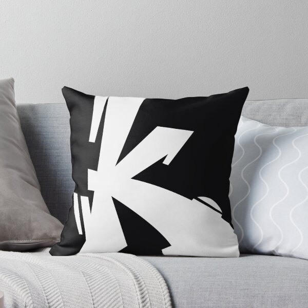Item preview,  letter K graffiti style - black and white  designed and sold by vintagegraphic.