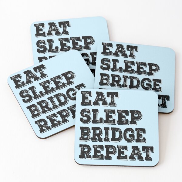 Item preview, Eat Sleep Bridge Repeat  designed and sold by meedTee.