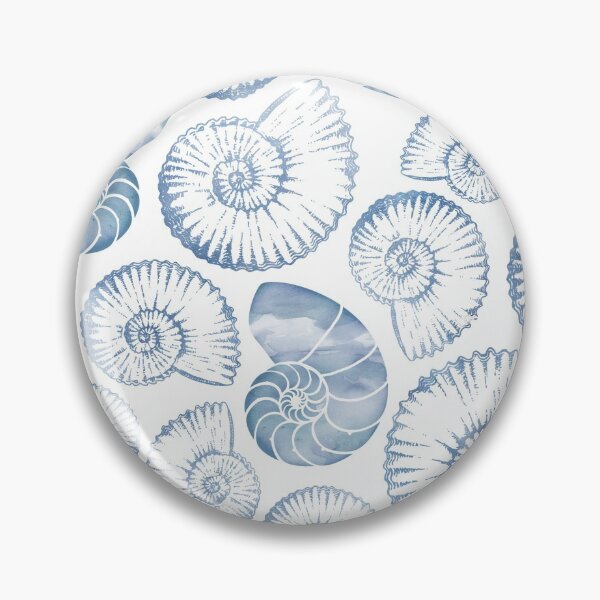 Item preview, Blue nautilus shells pastel designed and sold by adenaJ.