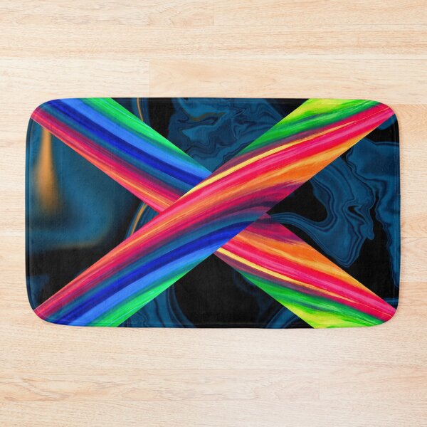 Item preview, Rainbow cross design liquid marble  designed and sold by Nishad4.
