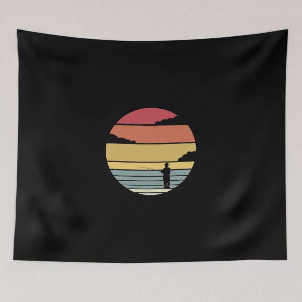 Item preview, retro vintage fishing gift for fishing lovers designed and sold by Space Art.