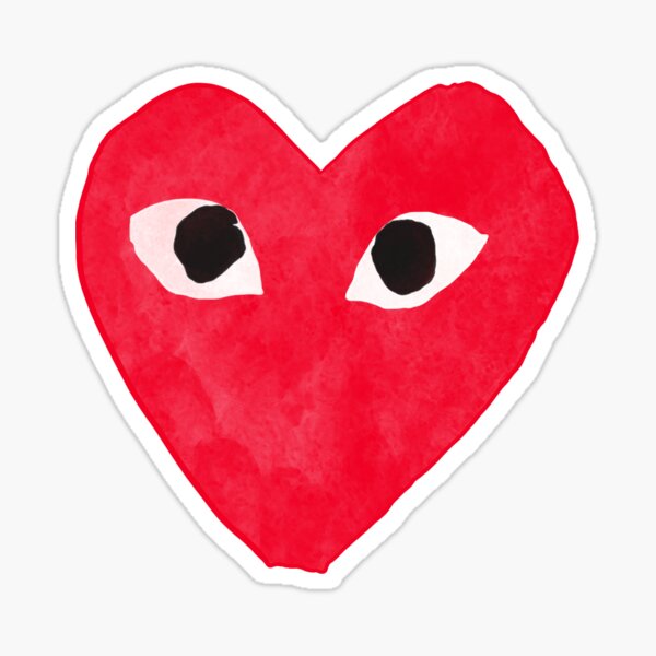 Comme De Garcon Red Sticker