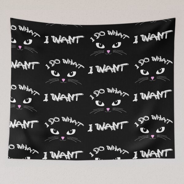 Item preview, cat face quote designed and sold by pirminio.