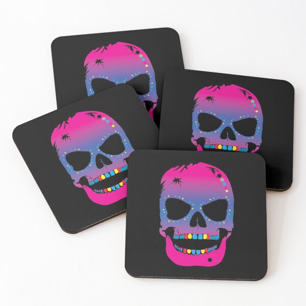 Item preview, Pink and Blueberry Shade Mexican Skull - S7 designed and sold by QuarterMoon.