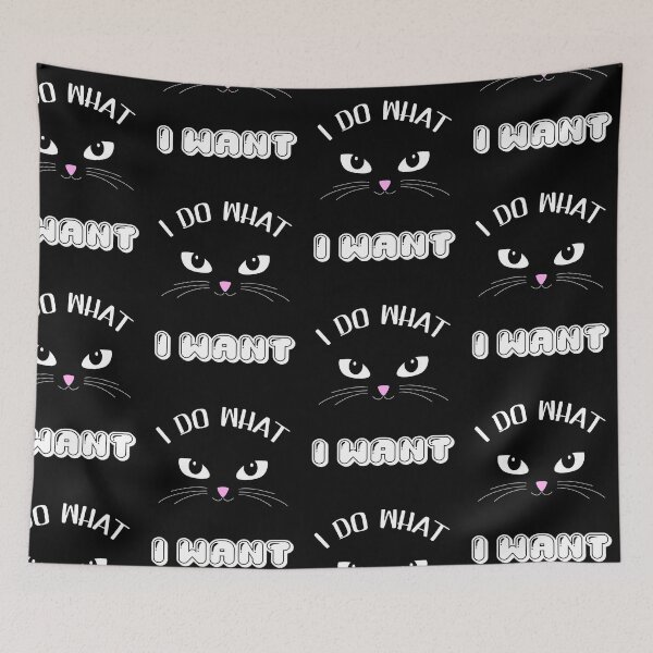 Item preview, cat face quote designed and sold by pirminio.